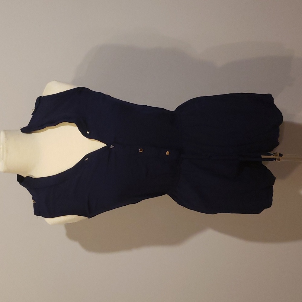 Navy Romper